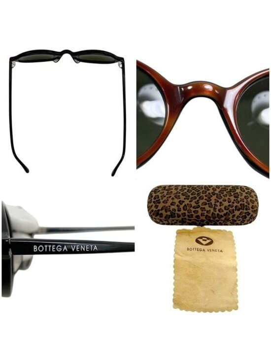 Bottega Veneta Sunglasses Black Oval Acetate Eyewear main image 7